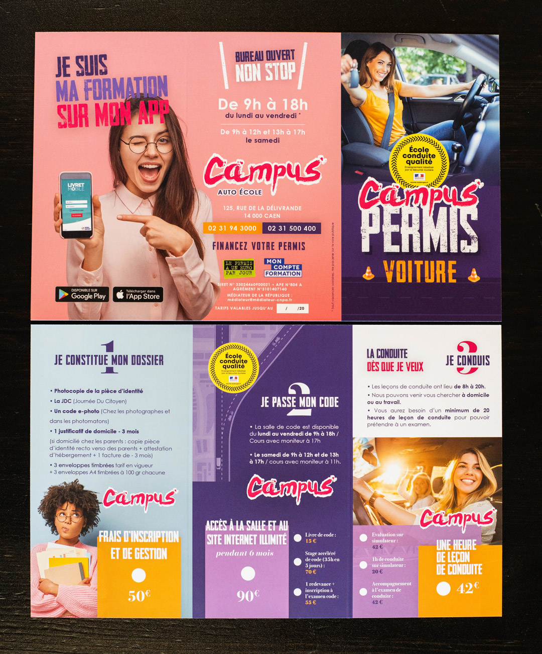 creation graphique caen klik studio plaquette commerciale