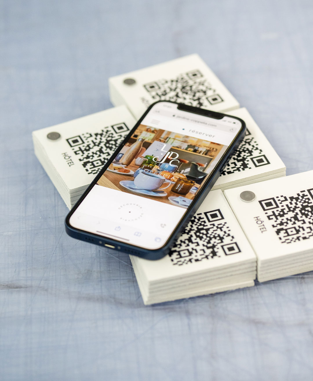 Qr code restaurant caen avec klik studio