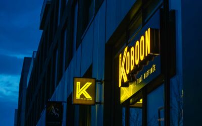 Enseigne lumineuse restaurant Koboon à Caen