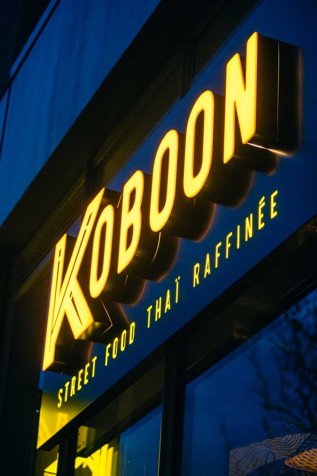 Enseigne lumineuse restaurant Koboon Caen