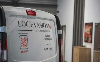 Marquage et habillage de véhicules à Caen pour Loc Évasion 14