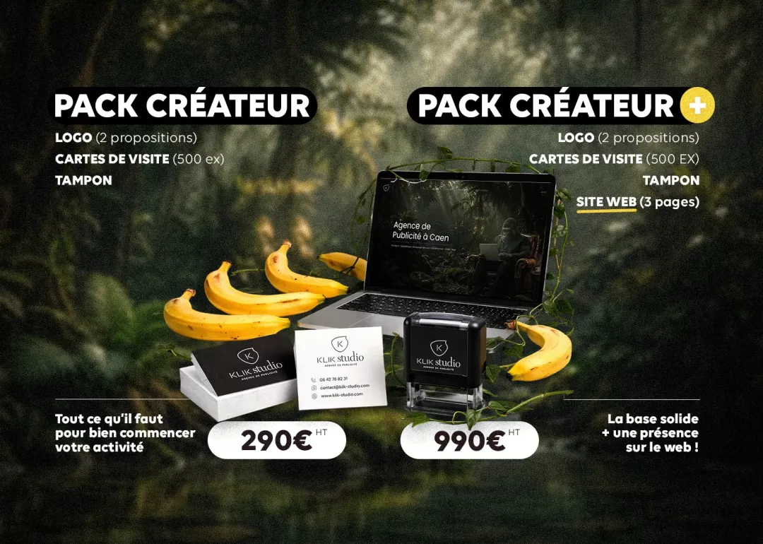 pack créateur caen klik studio